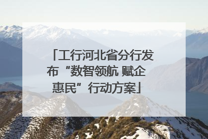 工行河北省分行发布“数智领航 赋企惠民”行动方案
