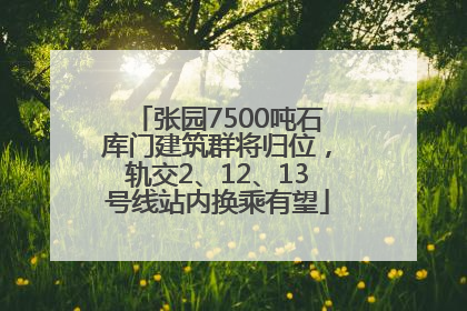 张园7500吨石库门建筑群将归位，轨交2、12、13号线站内换乘有望