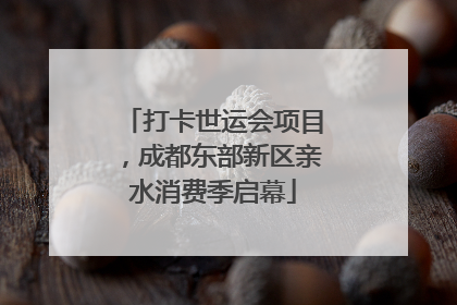 打卡世运会项目，成都东部新区亲水消费季启幕