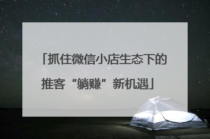 抓住微信小店生态下的推客“躺赚”新机遇