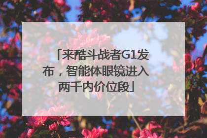 来酷斗战者G1发布，智能体眼镜进入两千内价位段