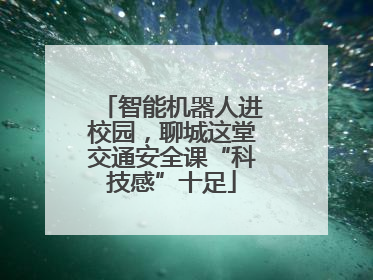 智能机器人进校园，聊城这堂交通安全课“科技感”十足