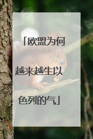欧盟为何越来越生以色列的气