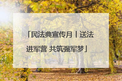 民法典宣传月丨送法进军营 共筑强军梦
