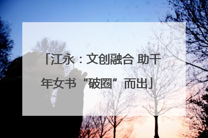 江永：文创融合 助千年女书“破圈”而出