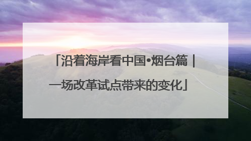 沿着海岸看中国•烟台篇｜一场改革试点带来的变化