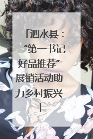 泗水县：“第一书记好品推荐”展销活动助力乡村振兴