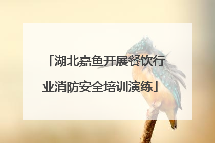 湖北嘉鱼开展餐饮行业消防安全培训演练