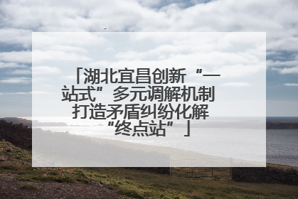 湖北宜昌创新“一站式”多元调解机制 打造矛盾纠纷化解“终点站”