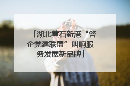 湖北黄石新港“警企党建联盟”叫响服务发展新品牌