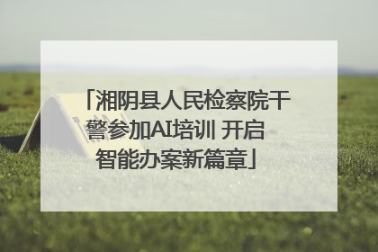 湘阴县人民检察院干警参加AI培训 开启智能办案新篇章