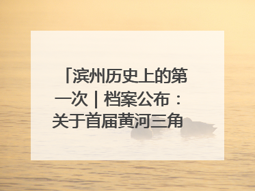 滨州历史上的第一次｜档案公布：关于首届黄河三角洲城市经济博览会暨发展论坛情况的总结报告