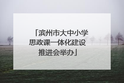 滨州市大中小学思政课一体化建设推进会举办