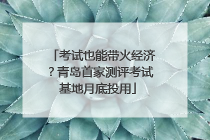考试也能带火经济？青岛首家测评考试基地月底投用