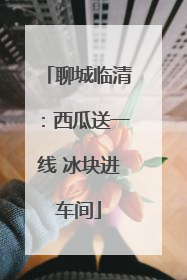 聊城临清：西瓜送一线 冰块进车间