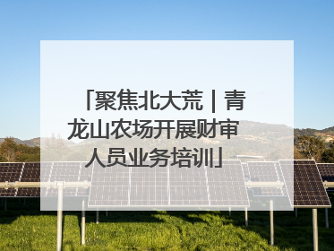 聚焦北大荒｜青龙山农场开展财审人员业务培训
