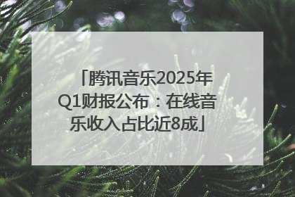 腾讯音乐2025年Q1财报公布：在线音乐收入占比近8成