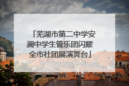 芜湖市第二中学安澜中学生管乐团闪耀全市社团展演舞台