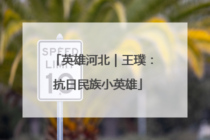 英雄河北｜王璞：抗日民族小英雄