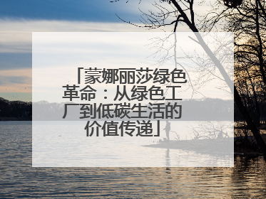 蒙娜丽莎绿色革命：从绿色工厂到低碳生活的价值传递