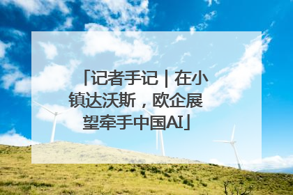 记者手记｜在小镇达沃斯，欧企展望牵手中国AI