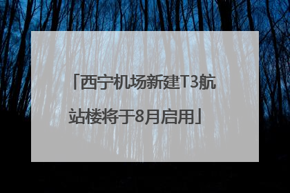 西宁机场新建T3航站楼将于8月启用