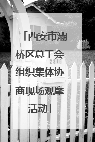 西安市灞桥区总工会组织集体协商现场观摩活动
