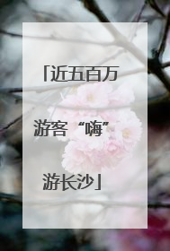 近五百万游客“嗨”游长沙