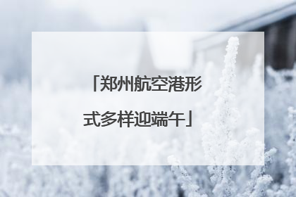 郑州航空港形式多样迎端午