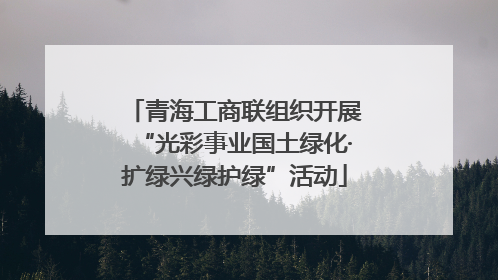 青海工商联组织开展“光彩事业国土绿化·扩绿兴绿护绿”活动