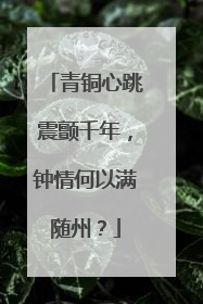 青铜心跳震颤千年，钟情何以满随州？