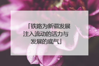 铁路为新疆发展注入流动的活力与发展的底气