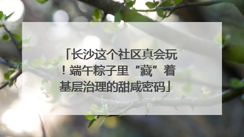 长沙这个社区真会玩！端午粽子里“藏”着基层治理的甜咸密码