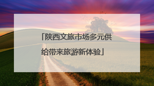 陕西文旅市场多元供给带来旅游新体验