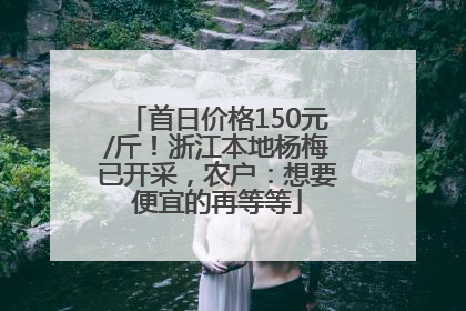 首日价格150元/斤！浙江本地杨梅已开采，农户：想要便宜的再等等