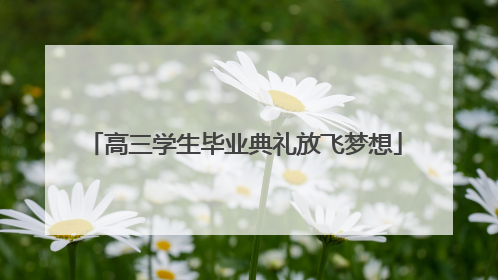 高三学生毕业典礼放飞梦想