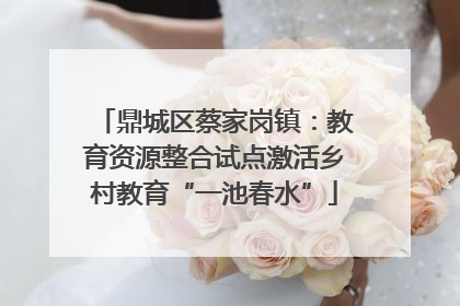 鼎城区蔡家岗镇：教育资源整合试点激活乡村教育“一池春水”