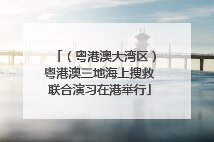 （粤港澳大湾区）粤港澳三地海上搜救联合演习在港举行