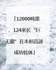 12000吨重、124米长“巨无霸”在本桓高速成功转体