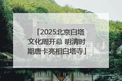 2025北京白塔文化周开幕 明清时期唐卡亮相白塔寺