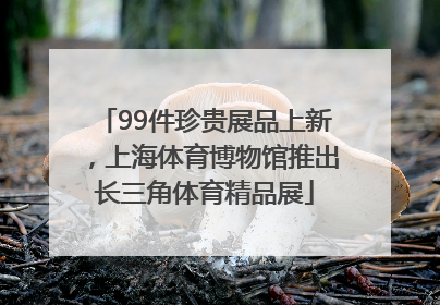 99件珍贵展品上新，上海体育博物馆推出长三角体育精品展
